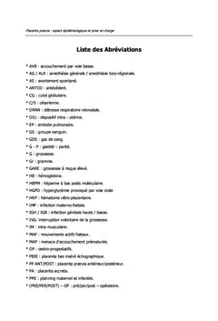 Placenta prævia : aspect epidemiologique et prise en charge