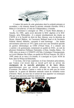 Etude du texte narratif en rapport avec la guerre révolutionnaire de