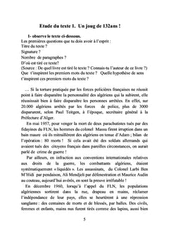 Etude du texte narratif en rapport avec la guerre révolutionnaire de