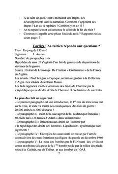 Etude du texte narratif en rapport avec la guerre révolutionnaire de