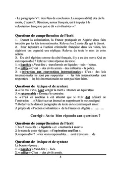 Etude du texte narratif en rapport avec la guerre révolutionnaire de
