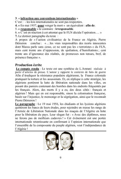 Etude du texte narratif en rapport avec la guerre révolutionnaire de