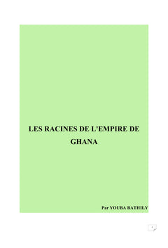 Les racines de l'empire de Ghana