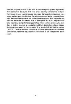 Conception d'un appareil d'analyse thermique simple et différentielle