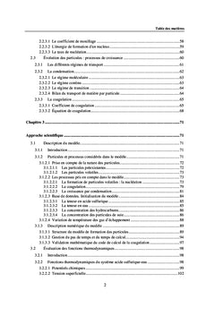 Experimentation et Modelisation