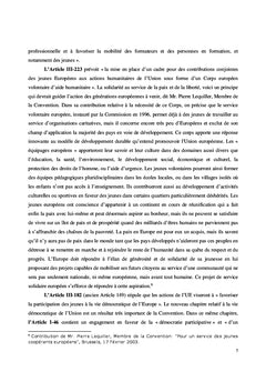 La Convention europeenne des Jeunes