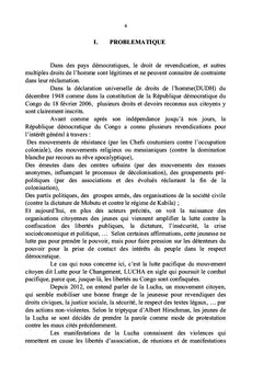 Acteurs et Enjeux de la LUCHA en RDC
