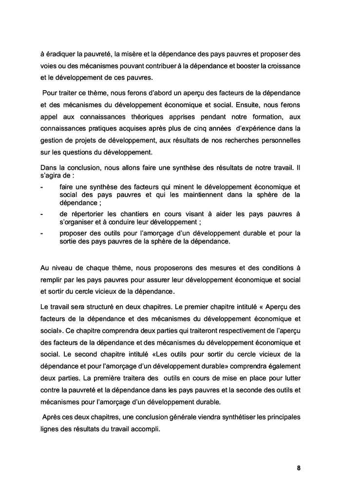 Sortir du sous-développement