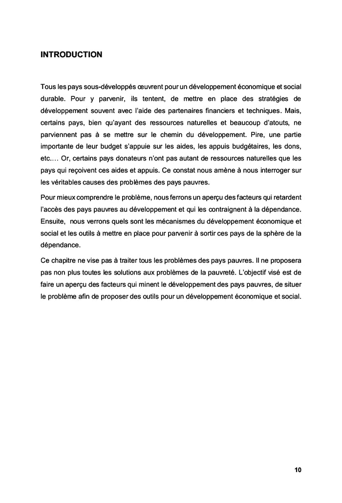 Sortir du sous-développement