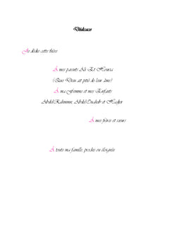 Etude phytochimique et activites biologiques