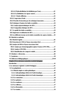 Etude phytochimique et activites biologiques