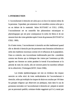 Accouchement A domicle