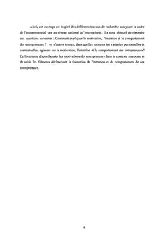 De la motivation à l'intention d'entreprendre