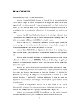 Contribution A l'amelioration de la gestion des dechets menagers