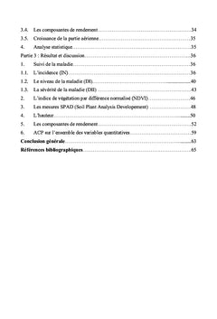 La dynamique temporelle de l'épidémie d'helminthosporiose du blé dur