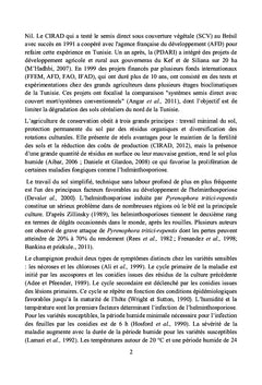 La dynamique temporelle de l'épidémie d'helminthosporiose du blé dur