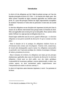 Droit Civil : Les Obligations