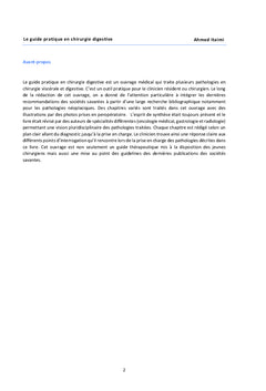 LE GUIDE PRATIQUE EN CHIRURGIE DIGESTIVE