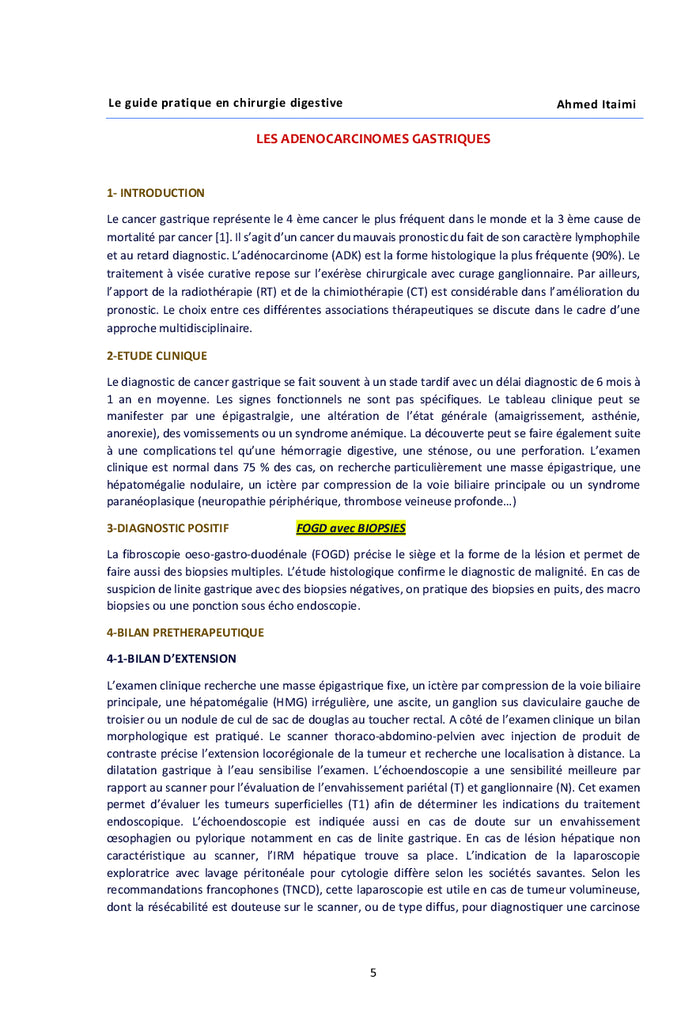 LE GUIDE PRATIQUE EN CHIRURGIE DIGESTIVE