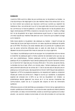 Optimiser la gestion et la mise en valeur des plastiques récupérés