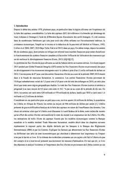 La fuite des capitaux en Afrique du Sud Saharienne: mesure et d'atténu