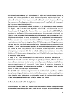 La fuite des capitaux en Afrique du Sud Saharienne: mesure et d'atténu