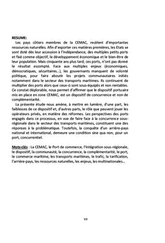 Le dispositif portuaire en zone CeMAC