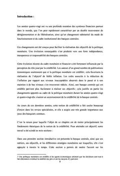 Ciblage d'inflation et crédibilité des banques centrales