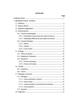 Prévalence de la distomatose