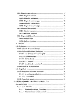 Prévalence de la distomatose