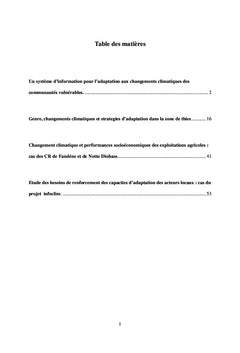 Un système d'information pour l'adaptation