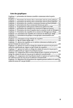 Recours aux soins pediatriques traditionnels
