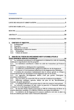 L'amelioration des politiques publiques agricoles