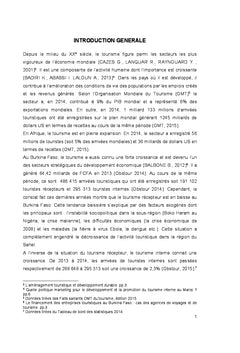 Les initiatives de promotion du tourisme interne au Burkina Faso