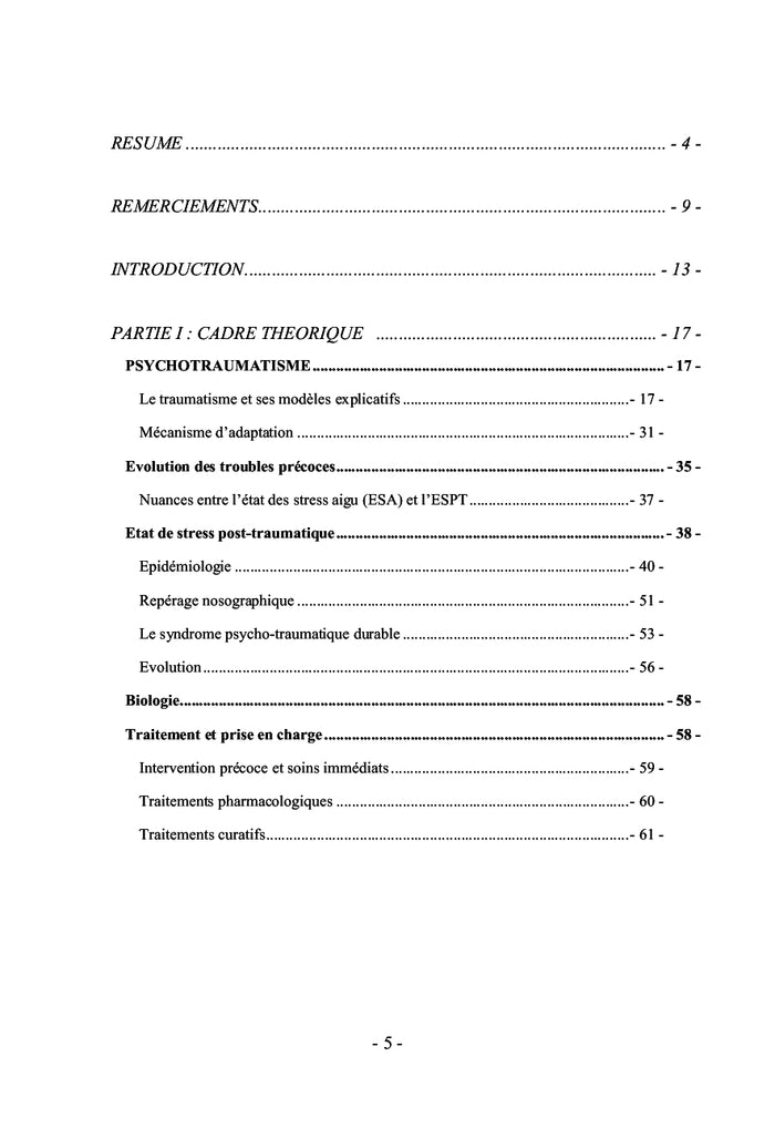 Thérapie Assistée par le Cheval et Etat de Stress Post-Traumatique