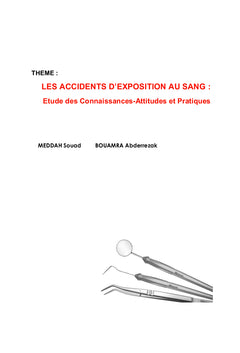 Les accidents d'exposition au sang