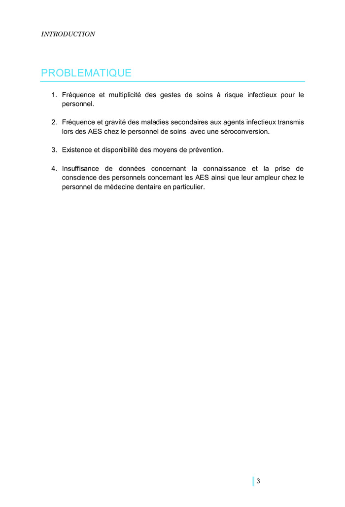 Les accidents d'exposition au sang