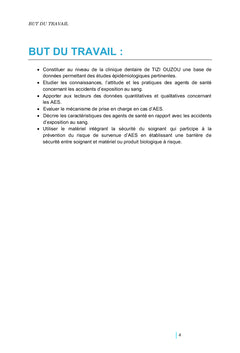 Les accidents d'exposition au sang