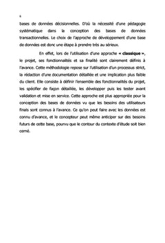 Conception et réalisation d'une base de données