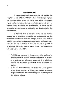 Conception et réalisation d'une base de données