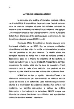 Conception et réalisation d'une base de données