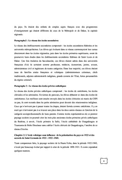Paysage de l'enseignement primaire au Burkina Faso