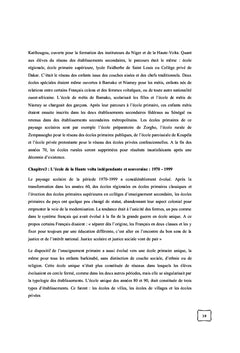 Paysage de l'enseignement primaire au Burkina Faso