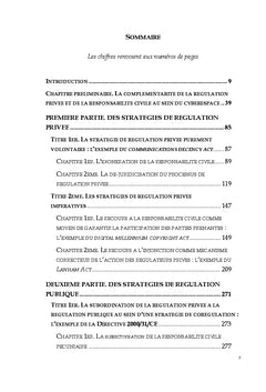 Responsabilite civile et strategie de regulation