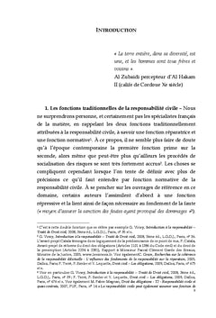 Responsabilite civile et strategie de regulation
