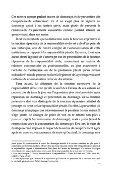 Responsabilite civile et strategie de regulation