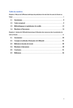 Determinants de la production du maïs dans le Kanem- Tchad