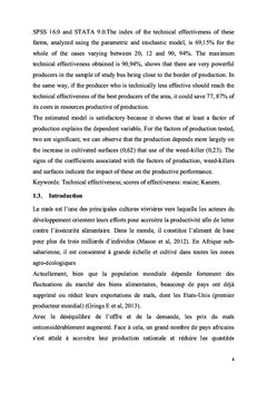 Determinants de la production du maïs dans le Kanem- Tchad