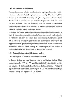 Determinants de la production du maïs dans le Kanem- Tchad