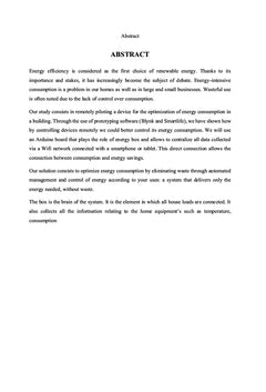 Gestion de la consommation énergétique dans un bâtiment intelligent